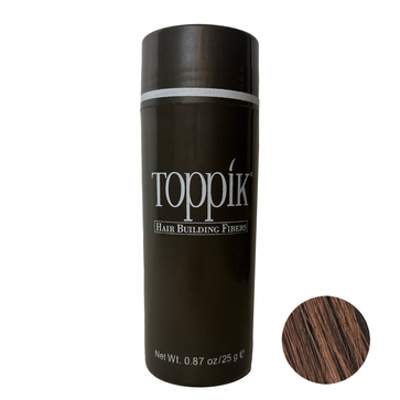 پودر پرپشت کننده مو تاپیک مدل FIBER وزن 25 گرم رنگ قهوه ای متوسط