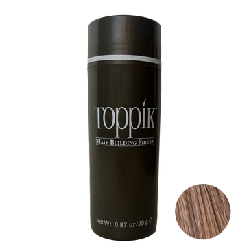 پودر پرپشت کننده مو تاپیک مدل FIBER وزن 25 گرم رنگ قهوه ای روشن